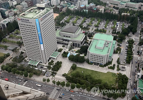 서울 삼성동 한국전력 본사 부지의 전경.