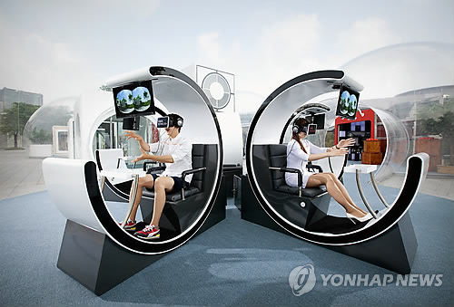 전남 해남군 송지면 서정분교에 오는 12일부터 사흘간 이동형 체험관 '티움 모바일'이 설치된다. 티움 모바일 미래 체험관.