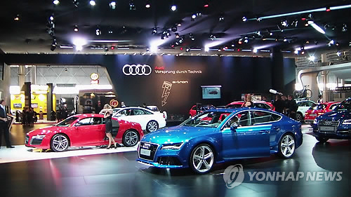 브라질 상파울루 시내 아넴비 전시장에서 28일(현지시간) '2014 상파울루 모터쇼'가 개막했다.