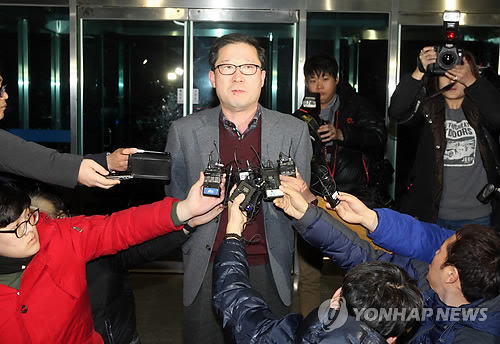 사건브리핑하는 흥덕경찰서장