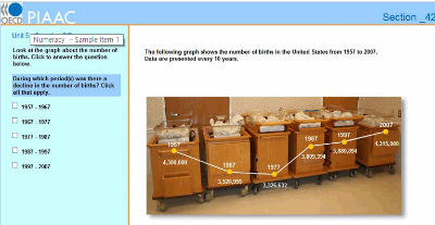 Sample Numeracy items