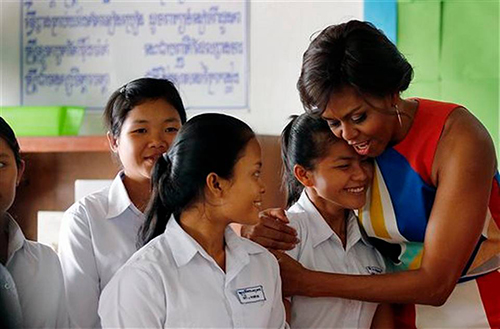 Cambodia US Michelle Obama
