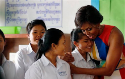 Cambodia US Michelle Obama