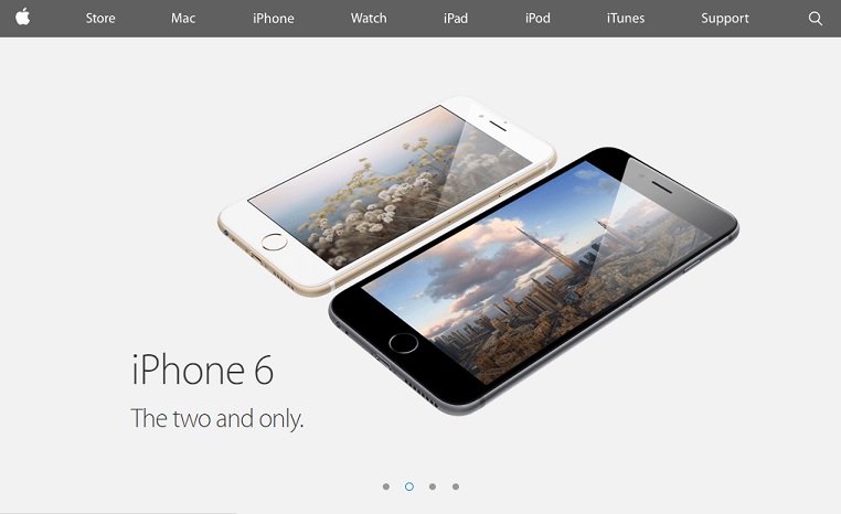 애플 아이폰 홈페이지