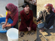 혹한의 추위에 노출된 이라크 기독교인 난민들