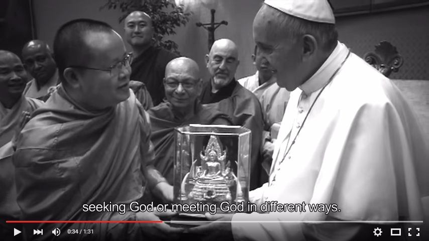 프란치스코 교황은 하나님을 구하고 만나는 방법은 종교마다 다르다고 말했다.