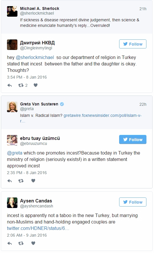 9세 이상 딸에게 욕정 느낄 수 있다는 파트와 해석에 대해 발칵 뒤집힌 SNS