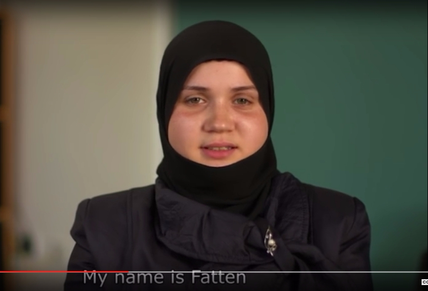 시리아 난민 출신의 여성 파텐