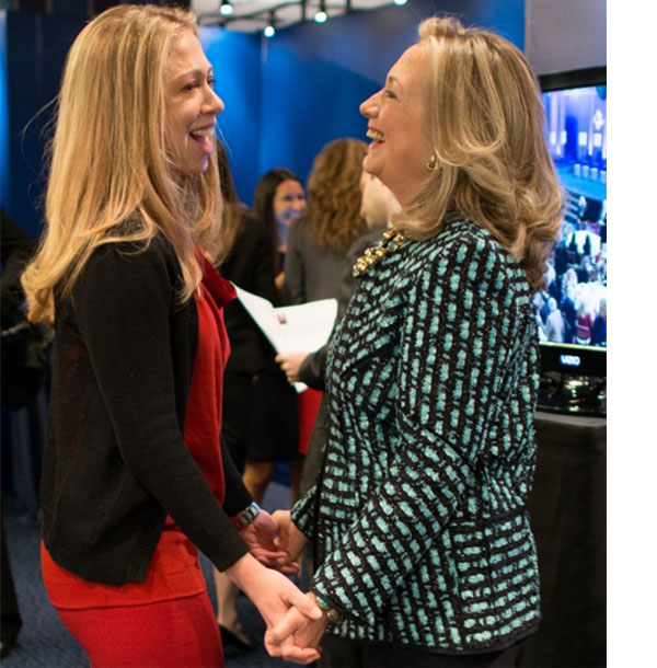 첼시 클린턴과 힐러리 클린턴