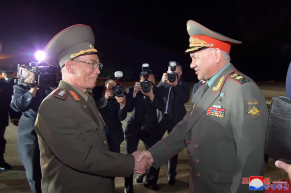 러시아 쇼이구 국방장관과  북한 국방상