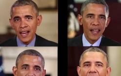 오바바 전 대통령의 영상에 음성을 합성하여 만드는 딥페이크 기술관련 영상