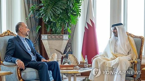 카타르 군주 만난 이란 외무장관
