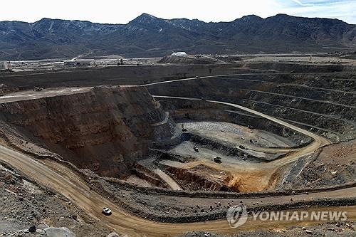 미국 캘리포니아주의 한 희토류 광산