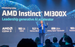 AMD의 AI 칩 MI300X 출시 모습