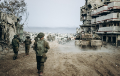 가자지구에서 작전 중인 이스라엘군 병사들
