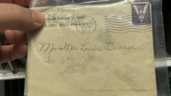 발송된 지 80년 만에 뒤늦게 배달된 편지