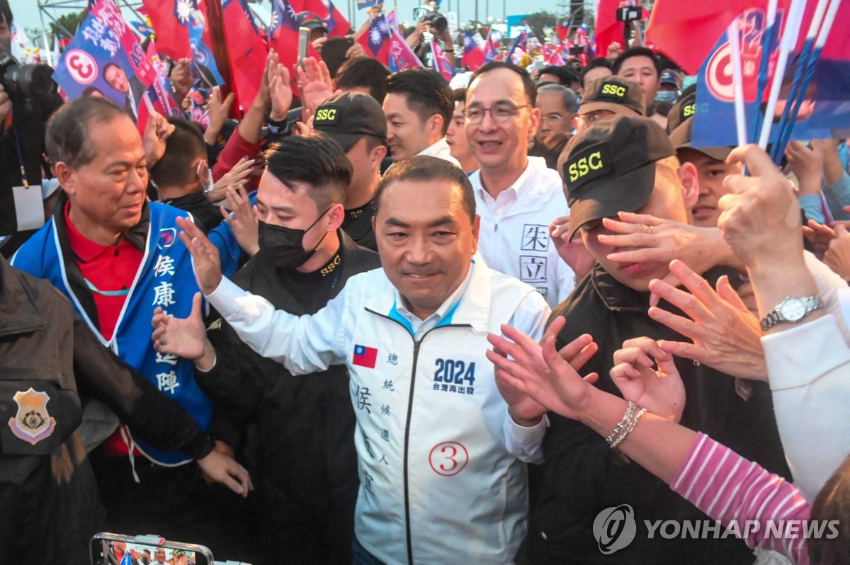 허우유이 후보의 유세 현장.