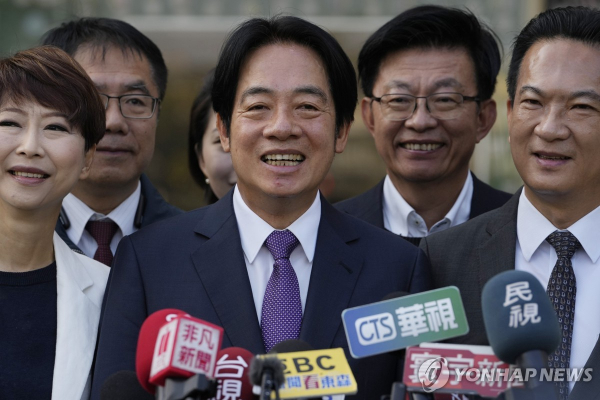 대만 집권 민진당 라이칭더 총통 후보