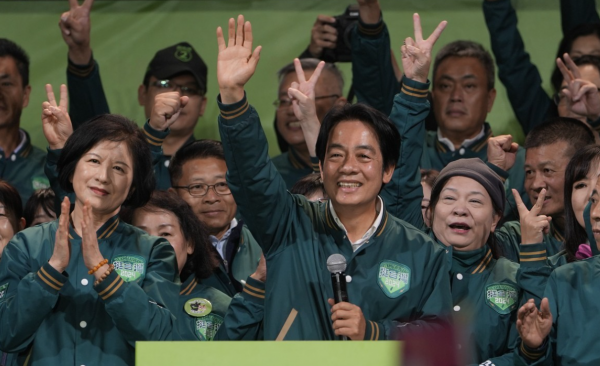 대만 총통 선거에서 승리한 라이칭더 당선인