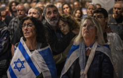 인질 석방 촉구하는 이스라엘 시민들