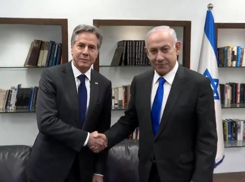 토니블링컨 국무장관이 네타냐후 이스라엘 총리를 만나 라파공격 만류했으나 실패