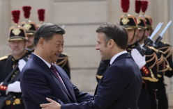 시진핑(좌) 중국 국가주석과 에마뉘엘 마크롱 프랑스 대통령
