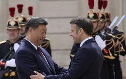 시진핑(좌) 중국 국가주석과 에마뉘엘 마크롱 프랑스 대통령