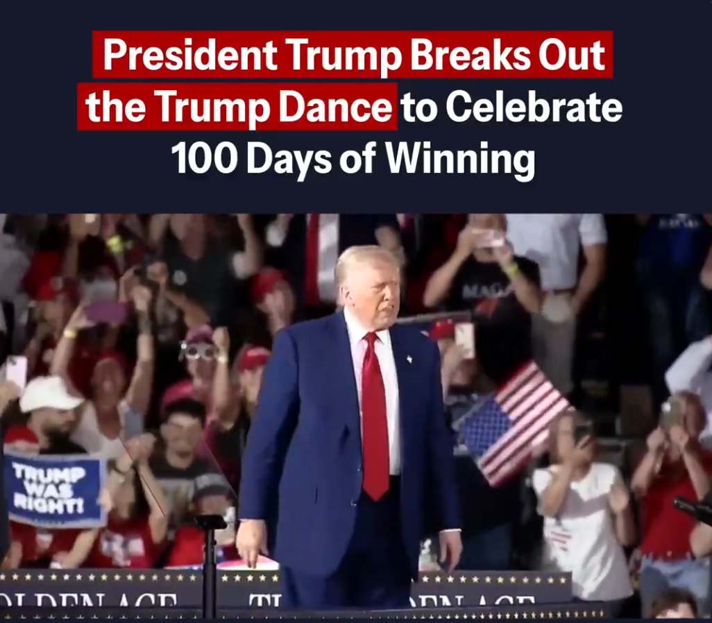 트럼프 취임 100일 맞아 미시간에서 지지자 행사