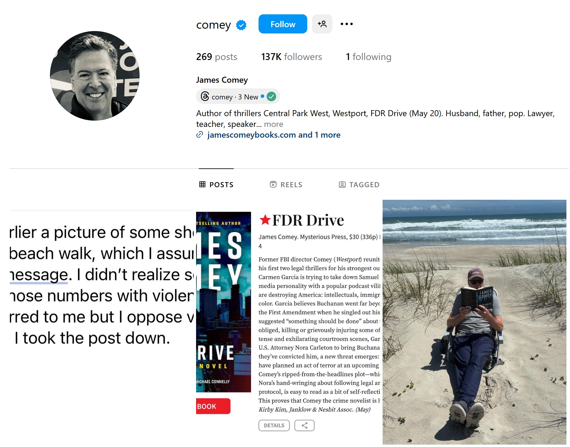 James comey instagram