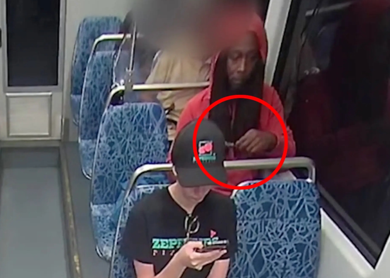 경전철에서 피살되는 우크라이나 난민여성