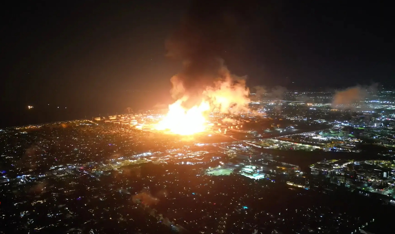 셰브론 정유공장 폭발 화재