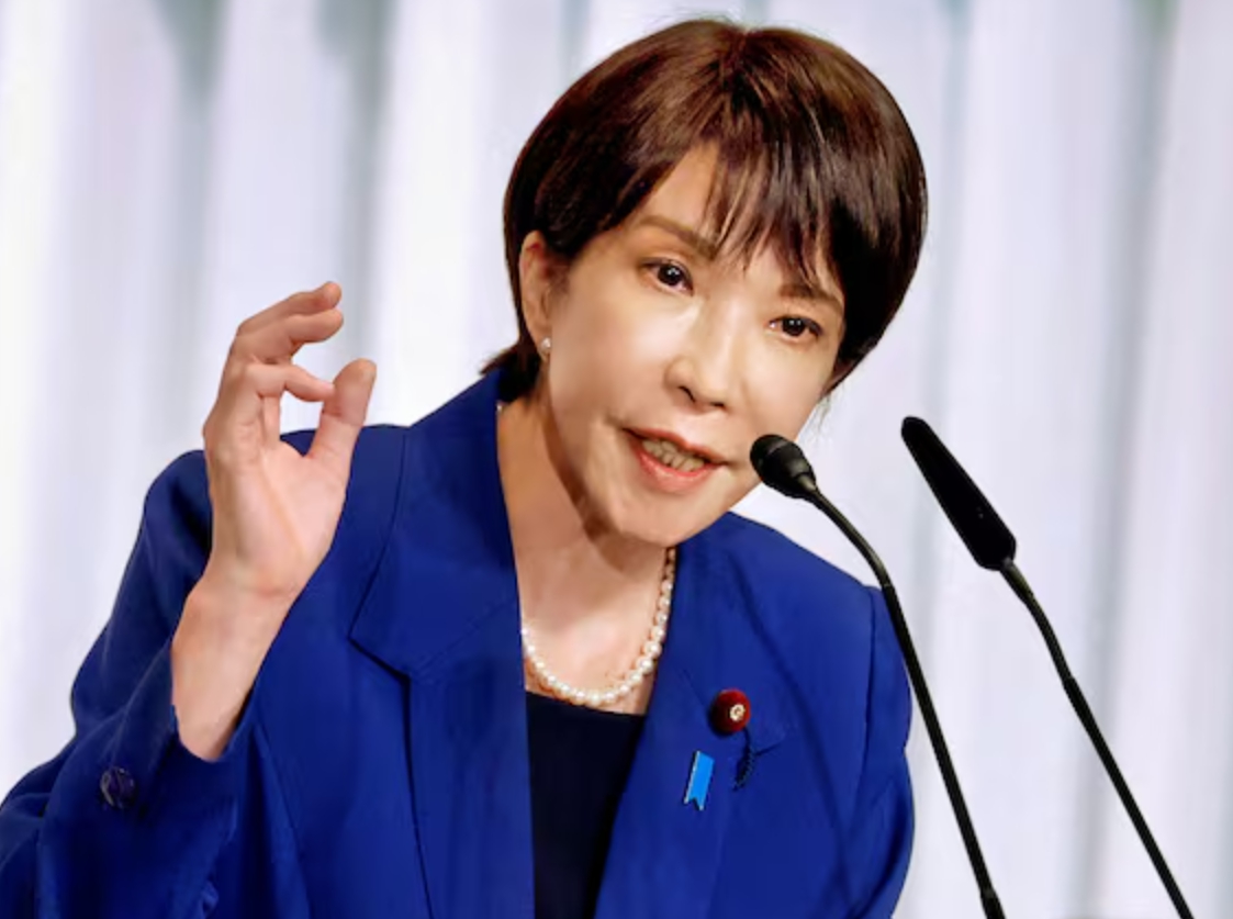 자민당 신임 총재로 선출된 다카이치 사나에 