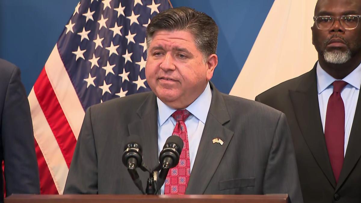 Illinois Gov. JB Pritzker and Chicago Mayor Brandon Johnson
